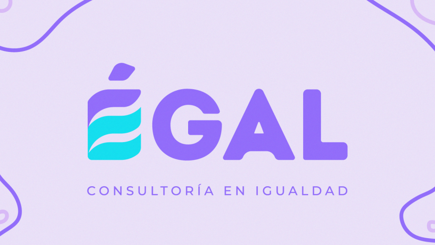 Presentación de marca y eslogan corporativo de Égal Consultoría en igualdad - Monsta's Estudio